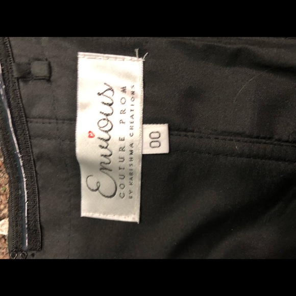 Wow $175 last reduction Envious Couture Pageant Size 00 Black & Gold need sales - Picture 9 of 12